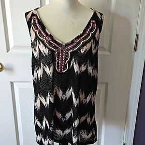 Maurices beaded tank top